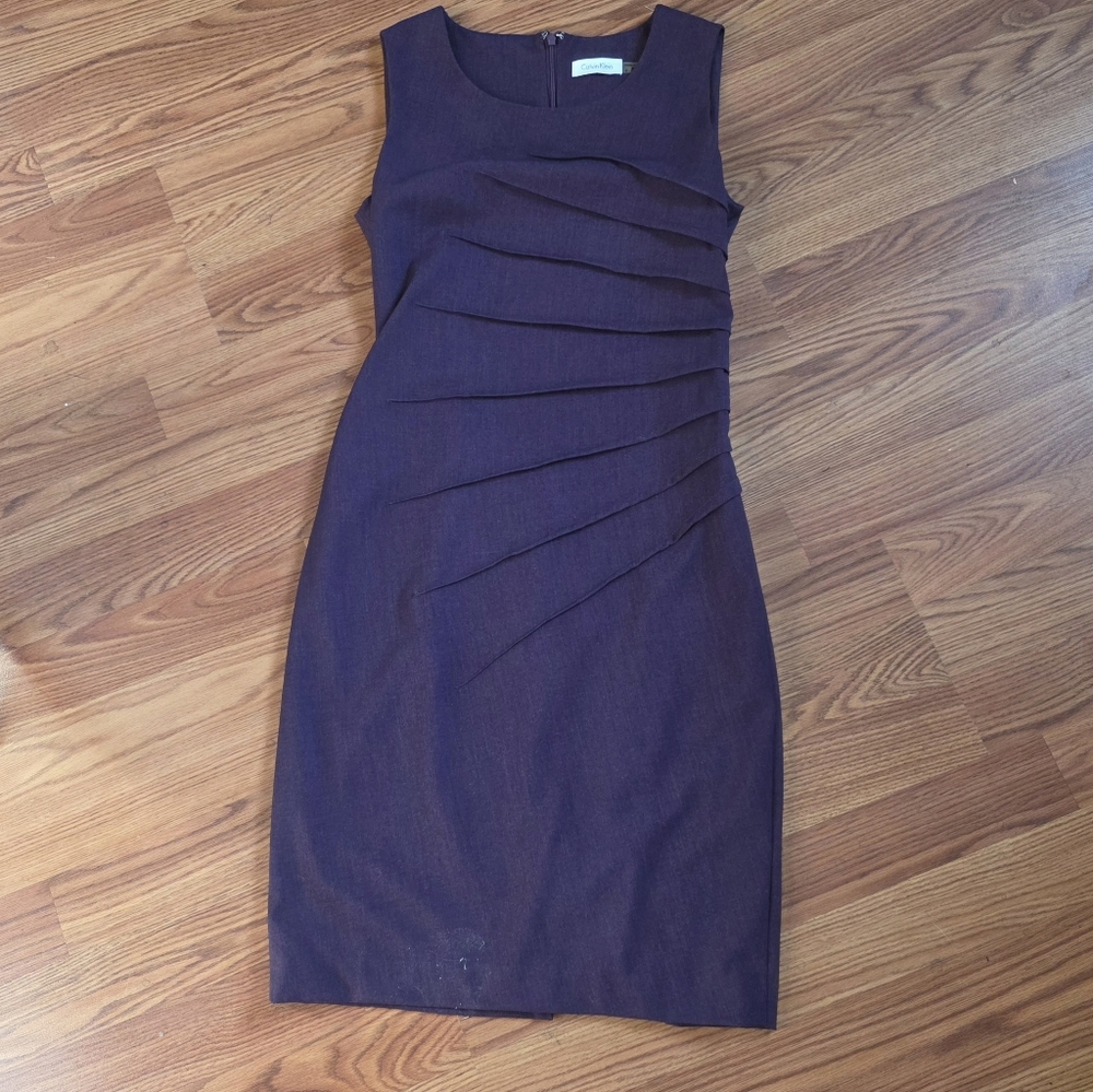 Calvin Klein Rich Purple Midi Dress
